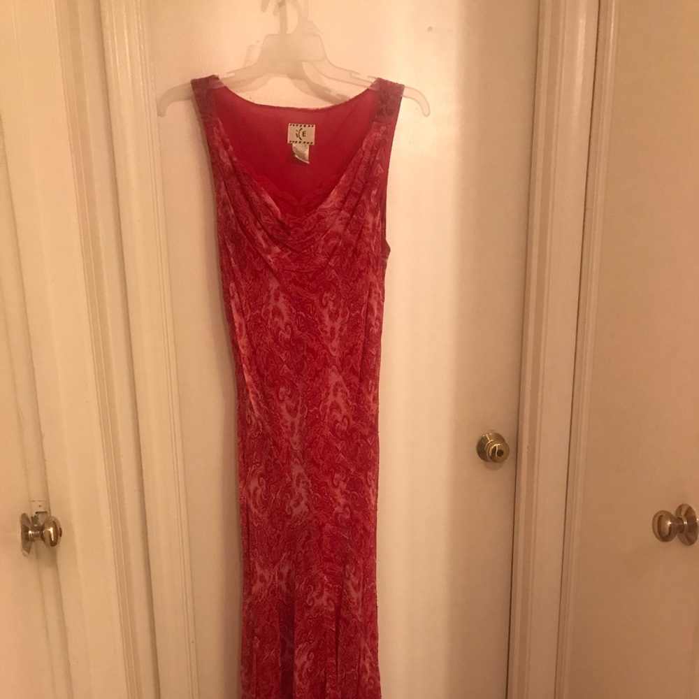 Silk dress by ice
